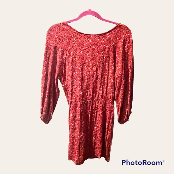 Free People Floral Clara Tie Front Faux Wrap Tunic - Picture 5 of 11